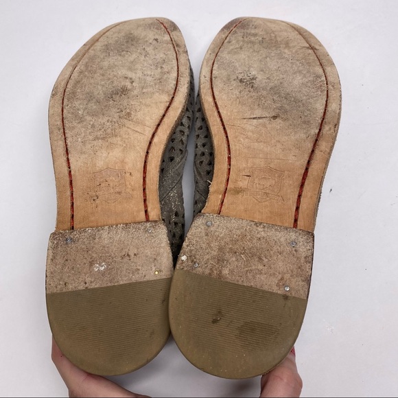 TRASK Ali Perforated Metallic Loafers - Picture 7 of 7